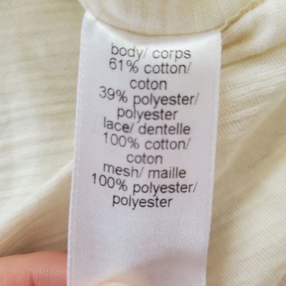 Maurices premium small womens cream colored long sleeve blouse - Picture 10 of 11